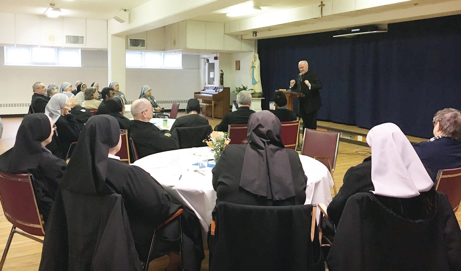 Father Joseph Gillespie, L.C., chaplain at Overbrook Academy in Greenville, offered a talk on the consecrated life.